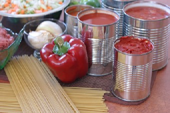 The bisphenol-A lining in canned food containers is even more likely to migrate when exposed to acidic foods like tomatoes