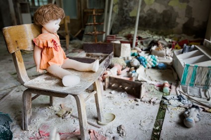 Abandoned kindergarten in Pripyat, Ukraine, one of many towns contaminated forever by the Chernobyl nuclear disaster (istockphoto.com)